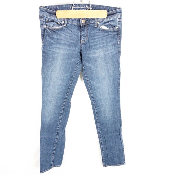 American Eagle Outfitters Denim - American Eagle (S-17) Sz 8 Long Blue Skinny Jeans